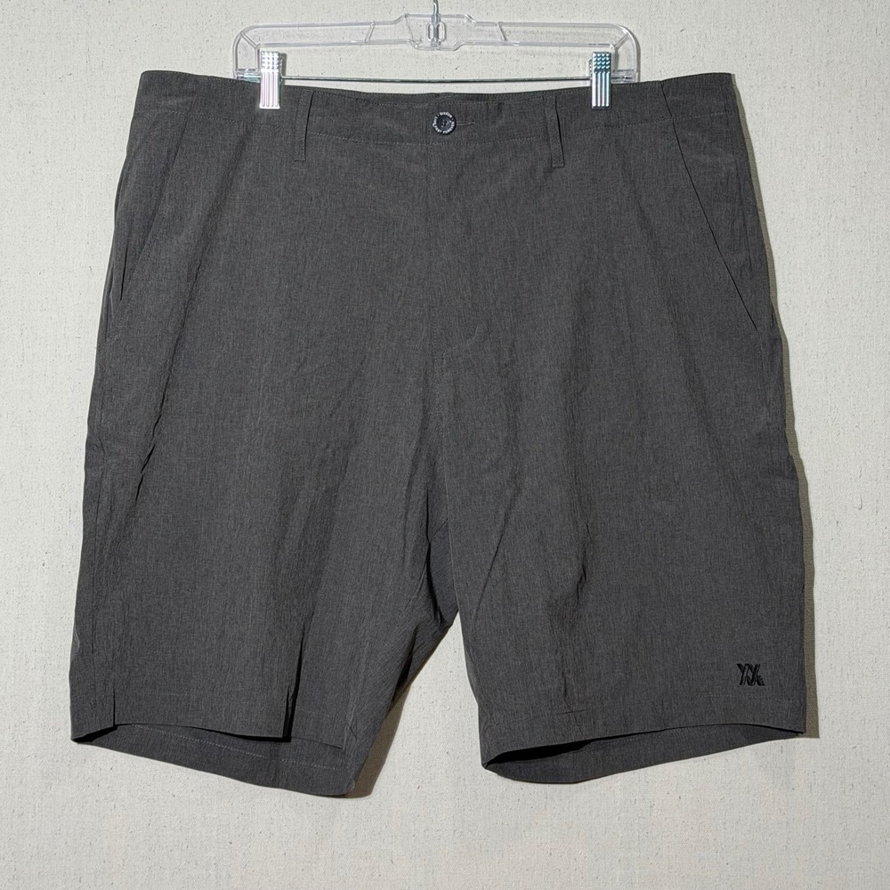 Dixxon Hybrid Board Shorts Men 40 Gray Casual Active Surf Stretch Swimwear